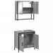 Set mobilier de baie, 2 piese, gri sonoma, lemn prelucrat - WALTI WALTI