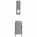 Set mobilier de baie, 2 piese, gri sonoma, lemn prelucrat - WALTI WALTI