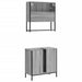 Set mobilier de baie, 2 piese, gri sonoma, lemn prelucrat - WALTI WALTI