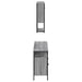 Set mobilier de baie, 3 piese, gri sonoma, lemn prelucrat - WALTI WALTI