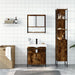Set mobilier de baie, 3 piese, stejar fumuriu, lemn prelucrat - WALTI WALTI