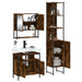 Set mobilier de baie, 3 piese, stejar fumuriu, lemn prelucrat - WALTI WALTI