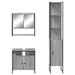 Set mobilier de baie, 3 piese, gri sonoma, lemn prelucrat - WALTI WALTI