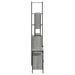 Set mobilier de baie, 3 piese, gri sonoma, lemn prelucrat - WALTI WALTI