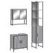 Set mobilier de baie, 3 piese, gri sonoma, lemn prelucrat - WALTI WALTI