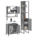 Set mobilier de baie, 3 piese, gri sonoma, lemn prelucrat - WALTI WALTI