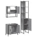 Set mobilier de baie, 3 piese, gri sonoma, lemn prelucrat - WALTI WALTI