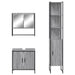 Set mobilier de baie, 3 piese, gri sonoma, lemn prelucrat - WALTI WALTI