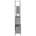 Set mobilier de baie, 4 piese, gri sonoma, lemn prelucrat - WALTI WALTI
