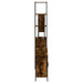 Set mobilier de baie, 4 piese, stejar fumuriu, lemn prelucrat - WALTI WALTI