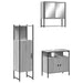 Set mobilier de baie, 3 piese, gri sonoma, lemn prelucrat - WALTI WALTI