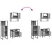 Set mobilier de baie, 3 piese, gri sonoma, lemn prelucrat - WALTI WALTI