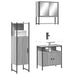 Set mobilier de baie, 3 piese, gri sonoma, lemn prelucrat - WALTI WALTI