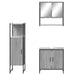 Set mobilier de baie, 3 piese, gri sonoma, lemn prelucrat - WALTI WALTI