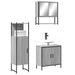 Set mobilier de baie, 3 piese, gri sonoma, lemn prelucrat - WALTI WALTI