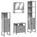 Set mobilier de baie, 4 piese, gri sonoma, lemn prelucrat - WALTI WALTI