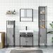 Set mobilier de baie, 4 piese, gri sonoma, lemn prelucrat - WALTI WALTI
