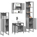 Set mobilier de baie, 4 piese, gri sonoma, lemn prelucrat - WALTI WALTI