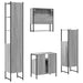 Set mobilier de baie, 4 piese, gri sonoma, lemn prelucrat - WALTI WALTI