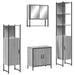 Set mobilier de baie, 4 piese, gri sonoma, lemn prelucrat - WALTI WALTI