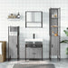 Set mobilier de baie, 4 piese, gri sonoma, lemn prelucrat - WALTI WALTI