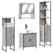 Set mobilier de baie, 4 piese, gri sonoma, lemn prelucrat - WALTI WALTI