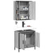 Set mobilier de baie, 2 piese, gri sonoma, lemn prelucrat - WALTI WALTI