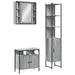Set dulapuri de baie, 3 piese, gri sonoma, lemn prelucrat - WALTI WALTI