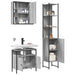 Set dulapuri de baie, 3 piese, gri sonoma, lemn prelucrat - WALTI WALTI