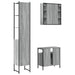 Set dulapuri de baie, 3 piese, gri sonoma, lemn prelucrat - WALTI WALTI