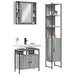 Set dulapuri de baie, 3 piese, gri sonoma, lemn prelucrat - WALTI WALTI