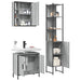 Set dulapuri de baie, 3 piese, gri sonoma, lemn prelucrat - WALTI WALTI