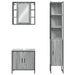 Set dulapuri de baie, 3 piese, gri sonoma, lemn prelucrat - WALTI WALTI