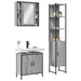 Set dulapuri de baie, 3 piese, gri sonoma, lemn prelucrat - WALTI WALTI