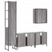 Set dulapuri de baie, 4 piese, gri sonoma, lemn prelucrat - WALTI WALTI