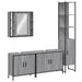 Set dulapuri de baie, 4 piese, gri sonoma, lemn prelucrat - WALTI WALTI