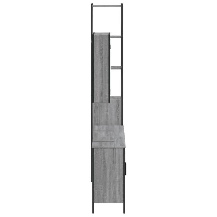 Set dulapuri de baie, 4 piese, gri sonoma, lemn prelucrat - WALTI WALTI