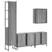 Set dulapuri de baie, 4 piese, gri sonoma, lemn prelucrat - WALTI WALTI