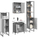 Set dulapuri de baie, 4 piese, gri sonoma, lemn prelucrat - WALTI WALTI