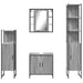 Set dulapuri de baie, 4 piese, gri sonoma, lemn prelucrat - WALTI WALTI