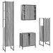 Set dulapuri de baie, 4 piese, gri sonoma, lemn prelucrat - WALTI WALTI