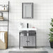 Set mobilier de baie, 2 piese, gri sonoma, lemn prelucrat - WALTI WALTI
