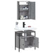 Set mobilier de baie, 2 piese, gri sonoma, lemn prelucrat - WALTI WALTI