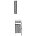 Set mobilier de baie, 2 piese, gri sonoma, lemn prelucrat - WALTI WALTI