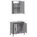 Set mobilier de baie, 2 piese, gri sonoma, lemn prelucrat - WALTI WALTI