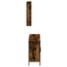 Set mobilier de baie, 3 piese, stejar fumuriu, lemn prelucrat - WALTI WALTI