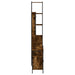 Set mobilier de baie, 3 piese, stejar fumuriu, lemn prelucrat - WALTI WALTI