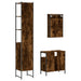 Set mobilier de baie, 3 piese, stejar fumuriu, lemn prelucrat - WALTI WALTI