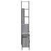 Set mobilier de baie, 3 piese, gri sonoma, lemn prelucrat - WALTI WALTI