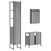 Set mobilier de baie, 3 piese, gri sonoma, lemn prelucrat - WALTI WALTI